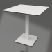 modèle 3D Table à manger sur pied colonne 70x70 (Gris) - preview