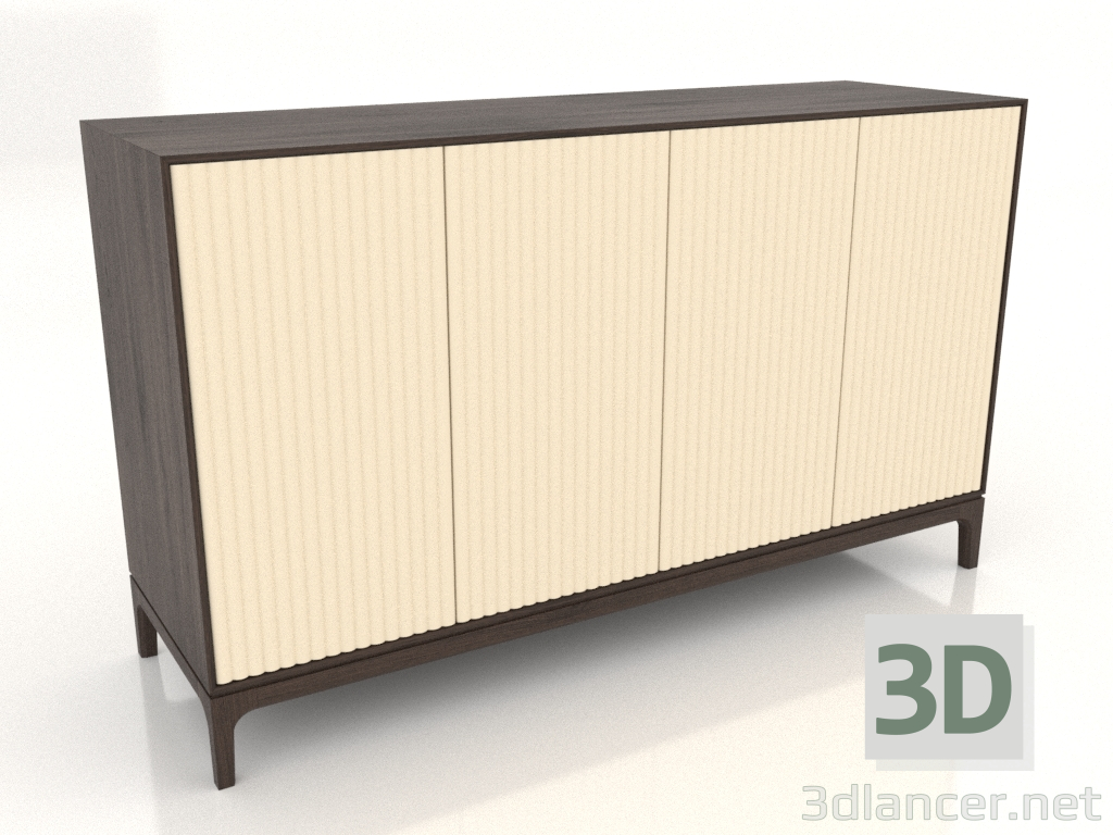Modelo 3d Móvel de TV FARGO com fachadas fresadas 1600x500x950 mm (baunilha, carvalho escuro, opção 4) - preview Modelo 3d Móvel de TV FARGO com fachadas fresadas 1600x500x950 mm (baunilha, carvalho escuro, opção 4) - preview