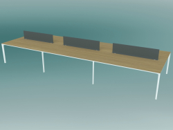 Office table with ADD T partitions (Linked)
