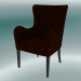 3d model Armchair Davis (Burgundy) - preview