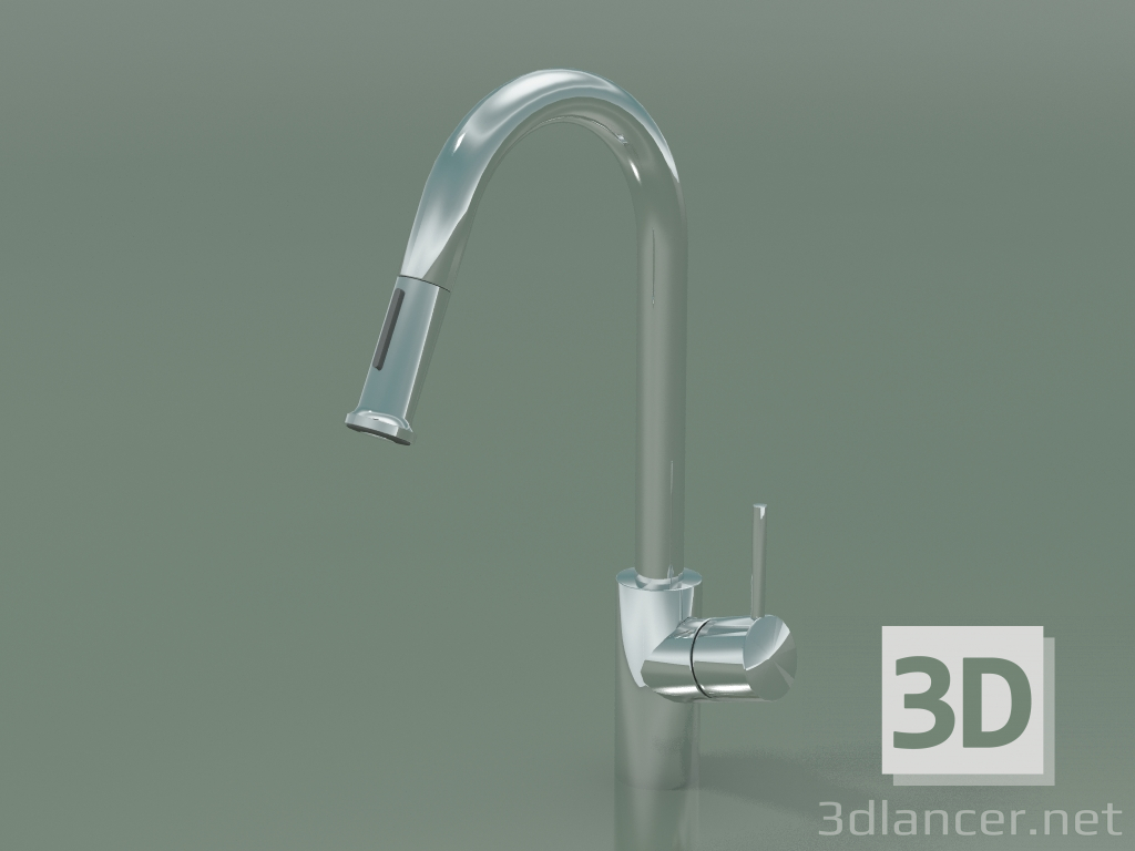 3D Modell Einhebel-Küchenmixer (14877000) - Vorschau