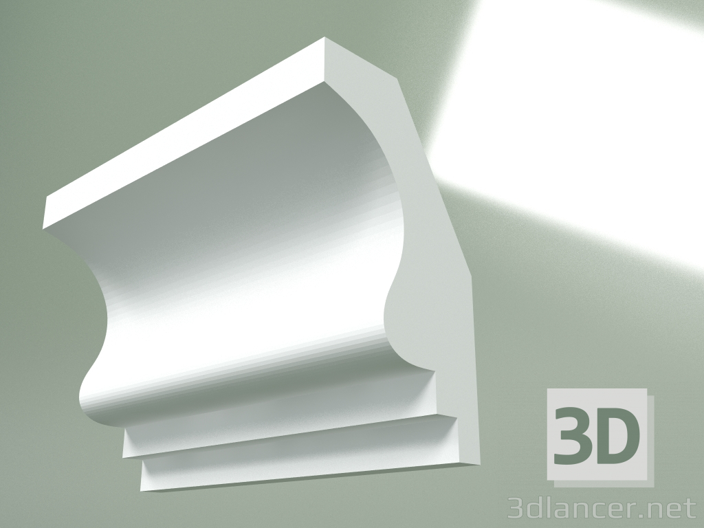 Modelo 3d Cornija de gesso (plinto de teto) KT345 - preview