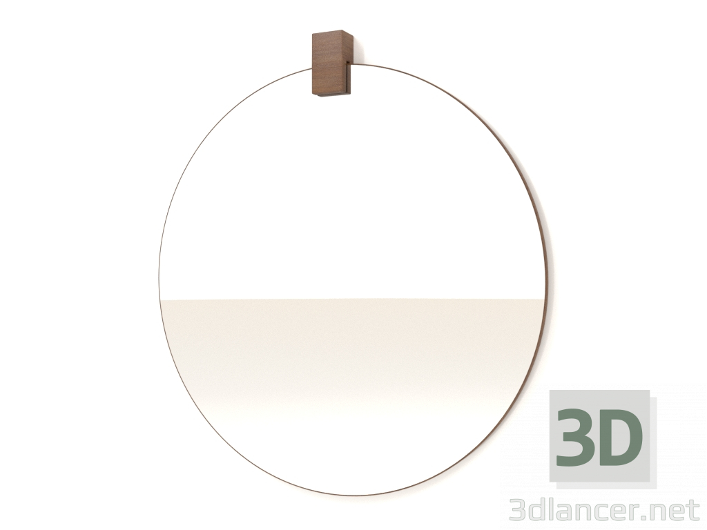 3d модель Дзеркало ZL 04 (d=500, wood brown light) – превью