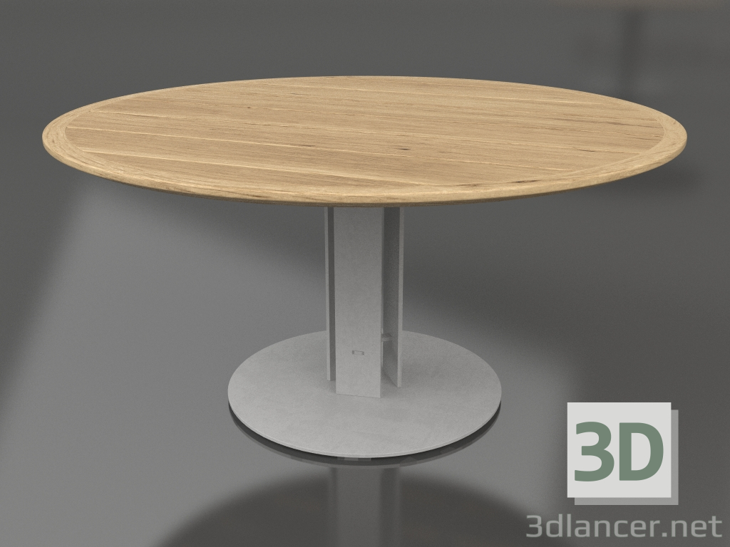 Modelo 3d Mesa de jantar Ø150 (cinza ágata, madeira Iroko) - preview