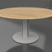 modèle 3D Table à manger Ø150 (Gris agate, bois Iroko) - preview