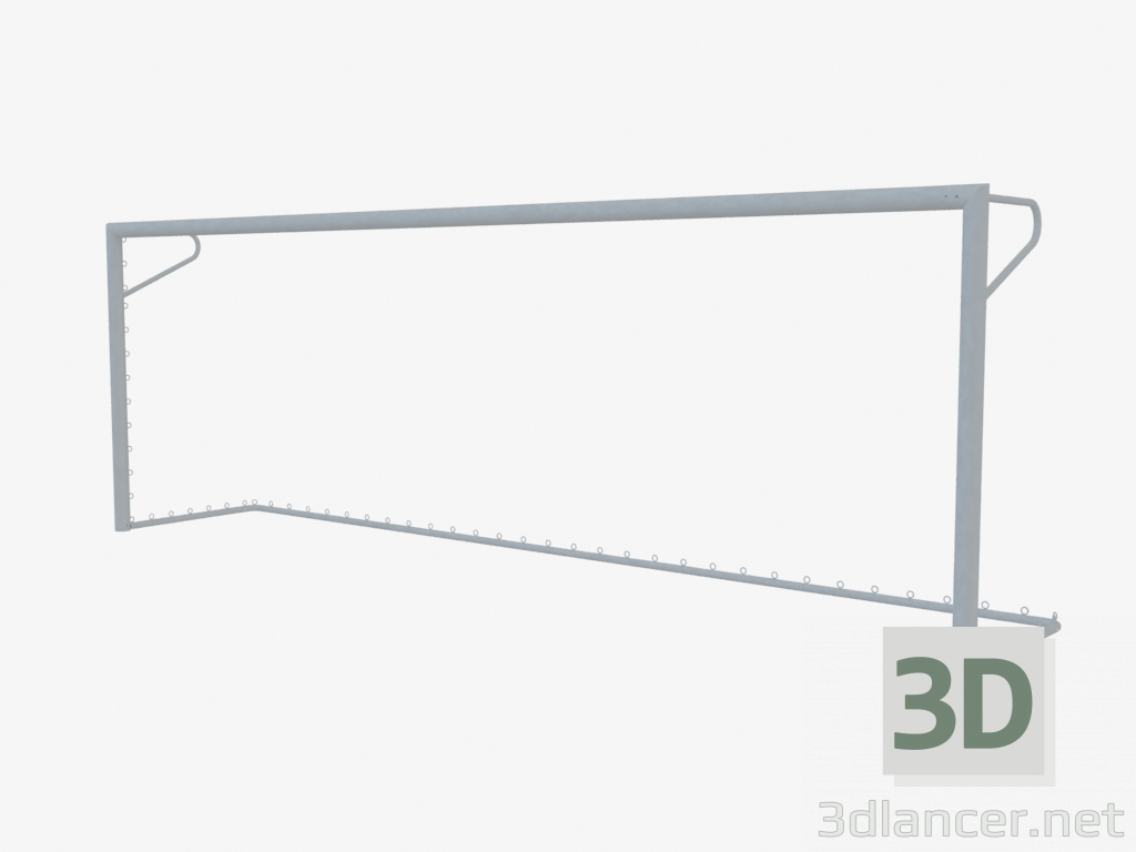 3d модель Елемент спортивного майданчика Футбольні ворота (без сітки) (7916) – превью