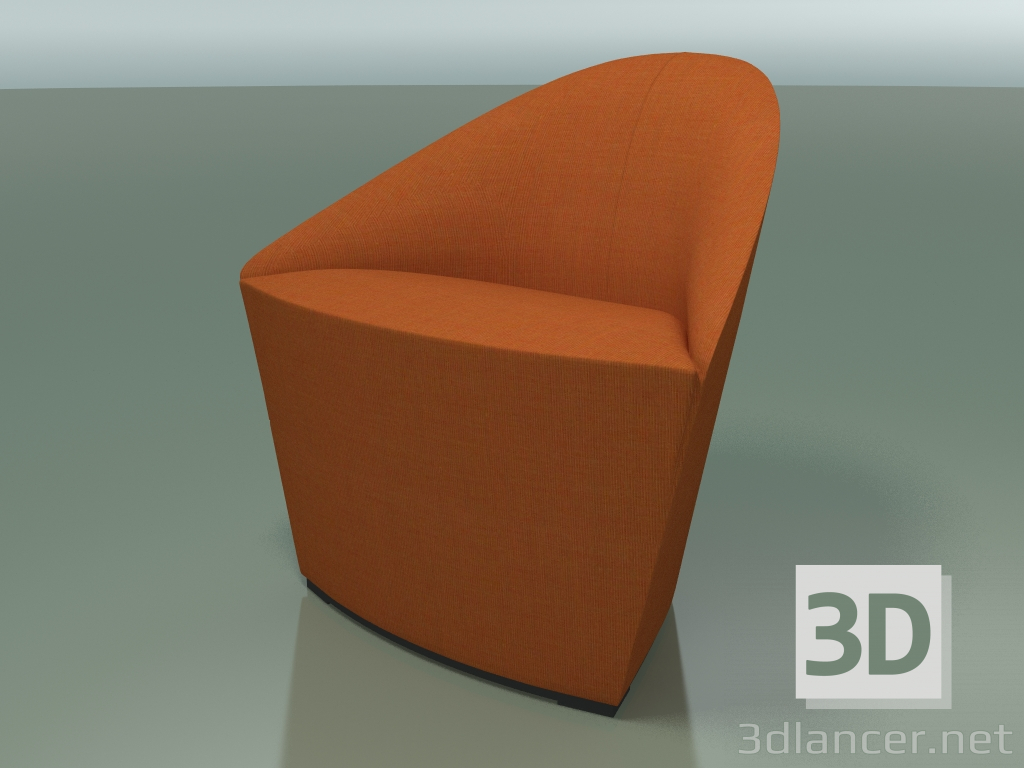 modello 3D Poltrona 4300 (S-79 cm, rivestimento in tessuto) - anteprima