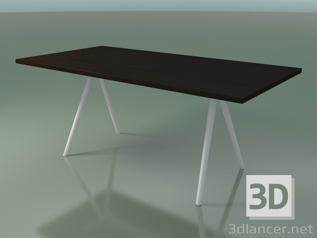 3D Modell Rechteckiger Tisch 5432 (H 74 - 90x180 cm, Beine 150 °, furniert L21 wenge, V12) - Vorschau