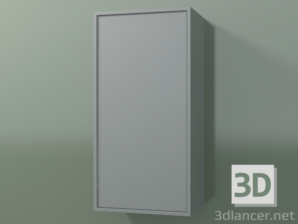 3d model Wall cabinet with 1 door (8BUBBCD01, 8BUBBCS01, Silver Gray C35, L 36, P 24, H 72 cm) - preview