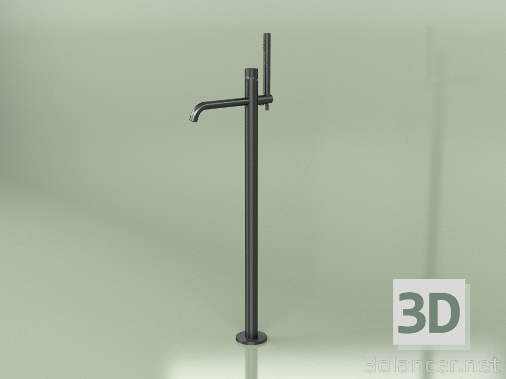 3d model Floor-standing high-pressure bath mixer with hand shower (17 62, ON) - preview