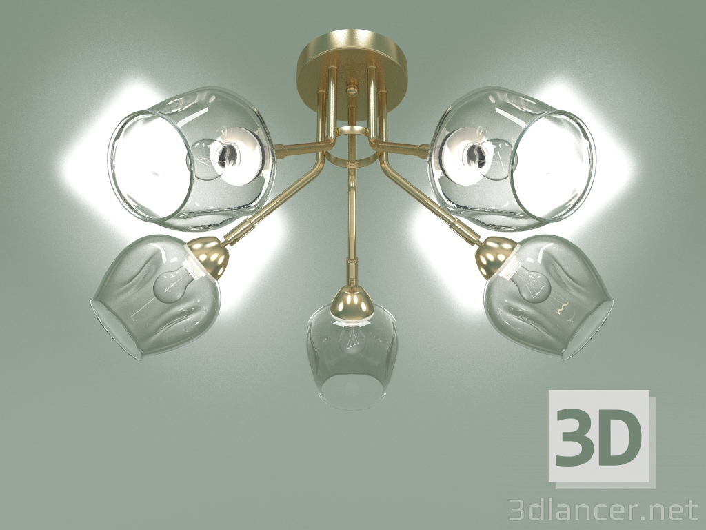 Modelo 3d Candelabro de teto Marci 30164-5 (ouro) - preview