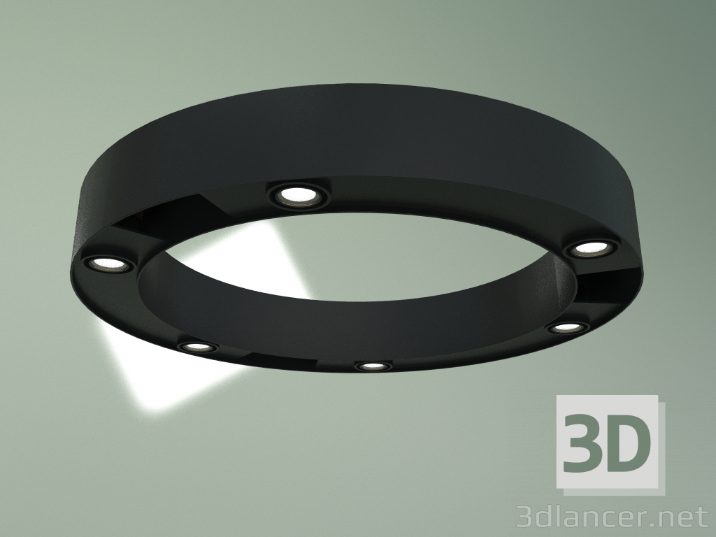 modello 3D Lampadario a soffitto RSLC74110 6×3W BK 4000K - anteprima