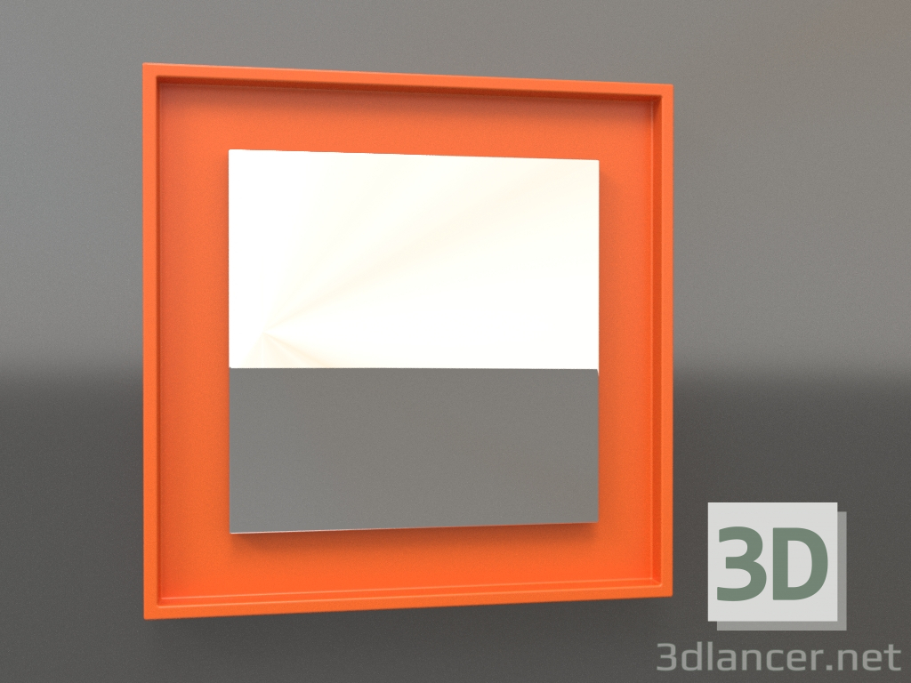 3D Modell Spiegel ZL 18 (400x400, leuchtend leuchtend orange) - Vorschau