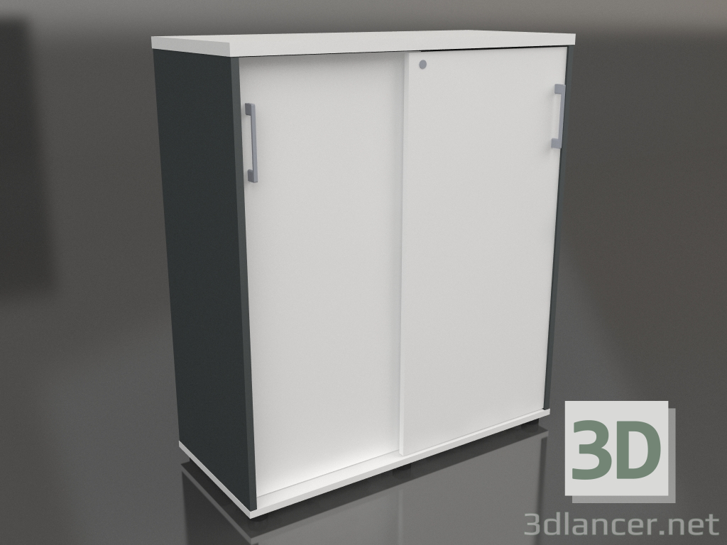 3d model Armario puertas correderas Standard A3P05 (1000x432x1129) - vista previa