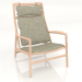 3d model Leisure chair Dedo upholstered in fabric - preview