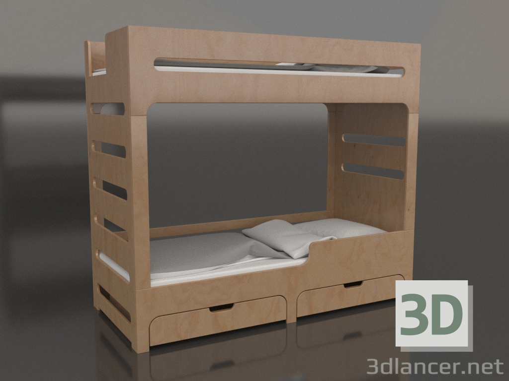 3D Modell Etagenbett MODE HR (UVDHR2) - Vorschau