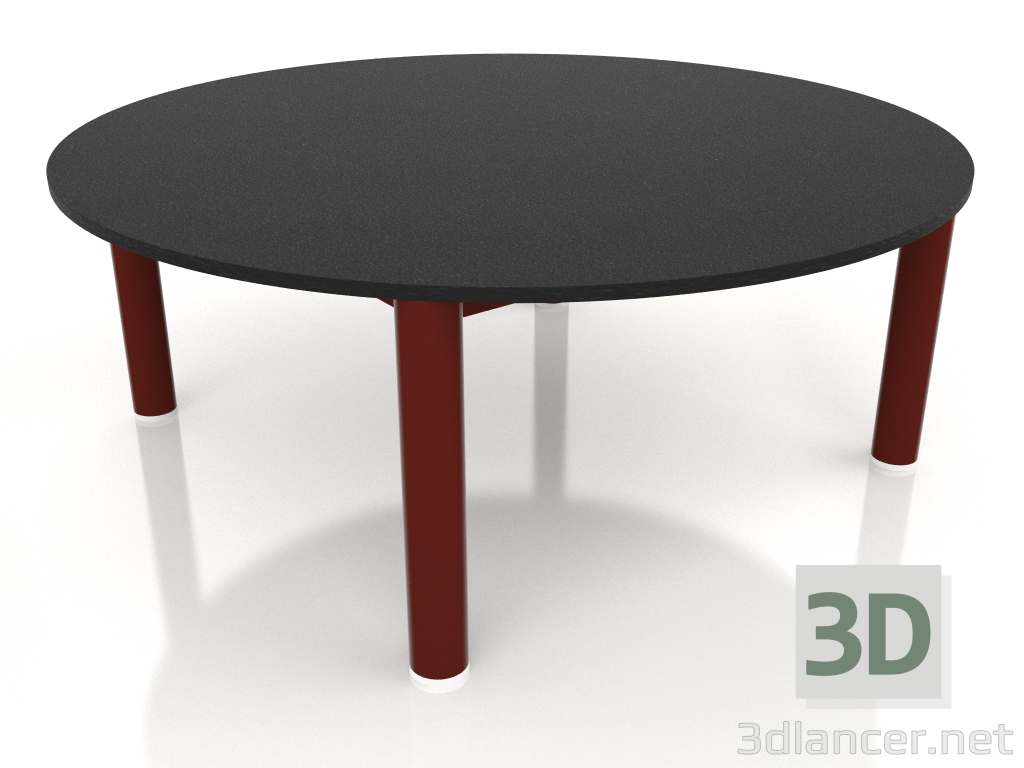 3d модель Стол журнальный D 90 (Wine red, DEKTON Domoos) – превью