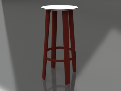 High stool (Wine red)