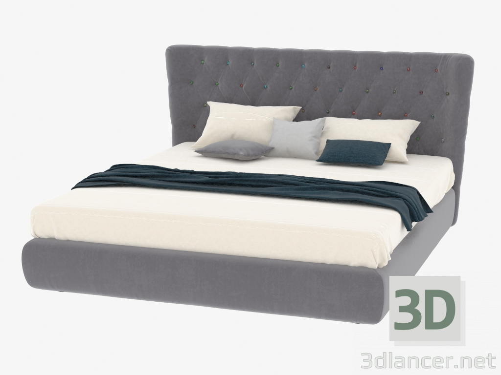 modello 3D Letto matrimoniale Selene - anteprima