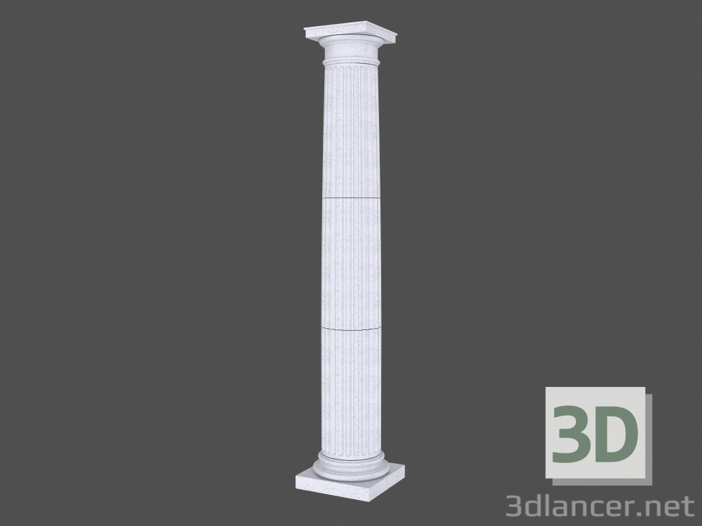 3D Modell Säule (K40D) - Vorschau