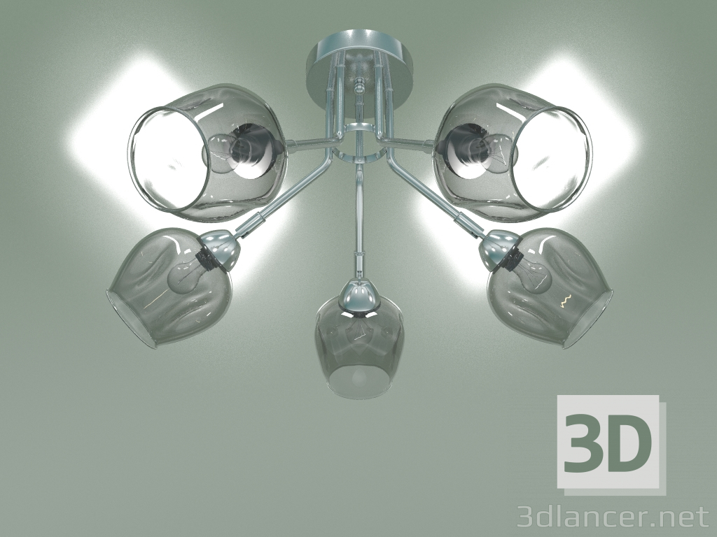 Modelo 3d Lustre de teto Marci 30164-5 (cromo) - preview