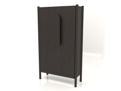 Wardrobe with short handles W 01 (800x300x1400, wood brown dark)