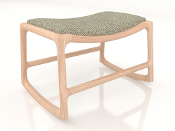 Dedo footstool with fabric upholstery