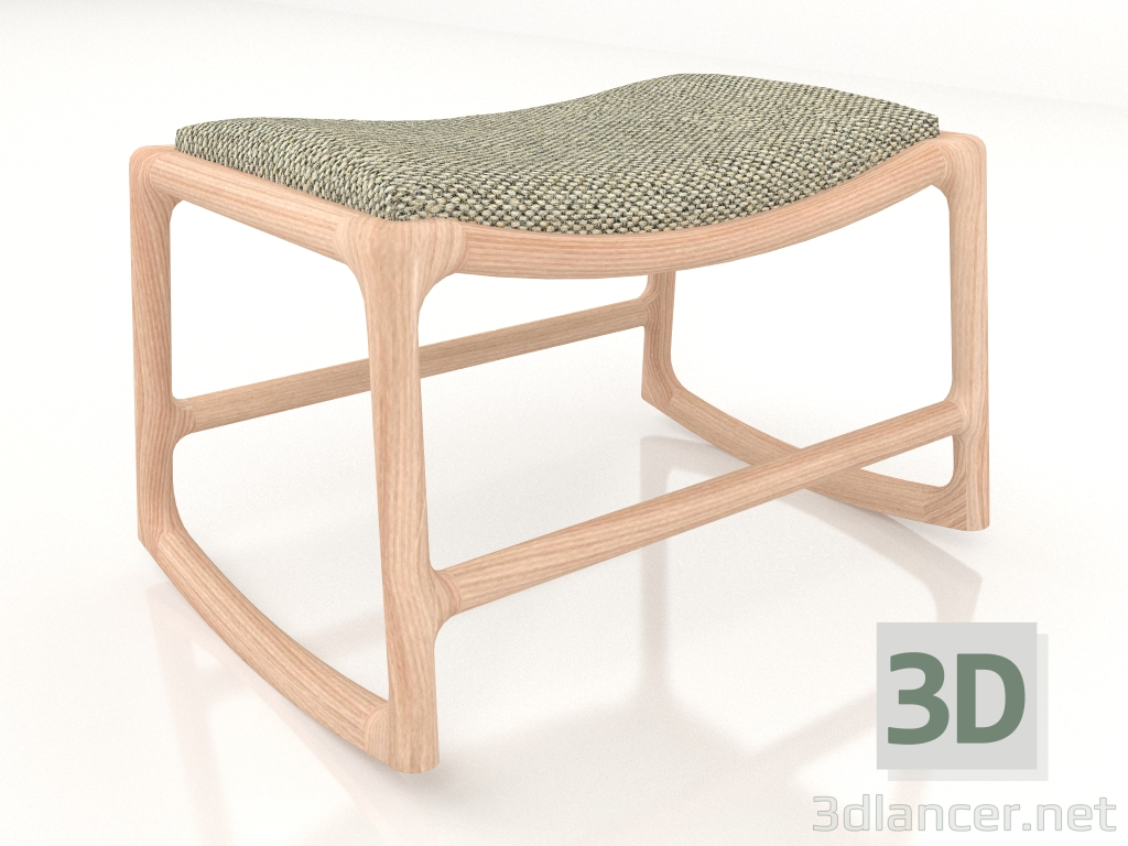 modèle 3D Repose-pieds Dedo avec revêtement en tissu - preview