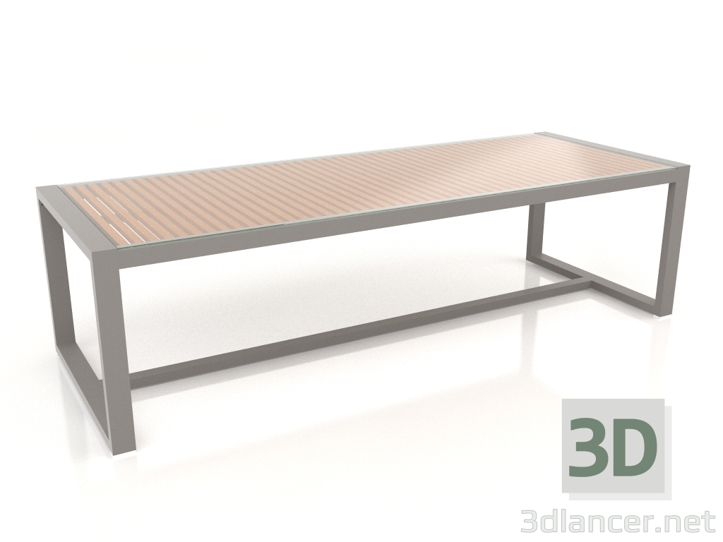 modèle 3D Table à manger avec plateau en verre 268 (gris quartz) - preview