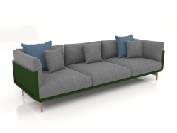 3-seater sofa (Bottle green)