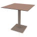 3d model Mesa de comedor con pata de columna 70x70 (Bronce) - vista previa