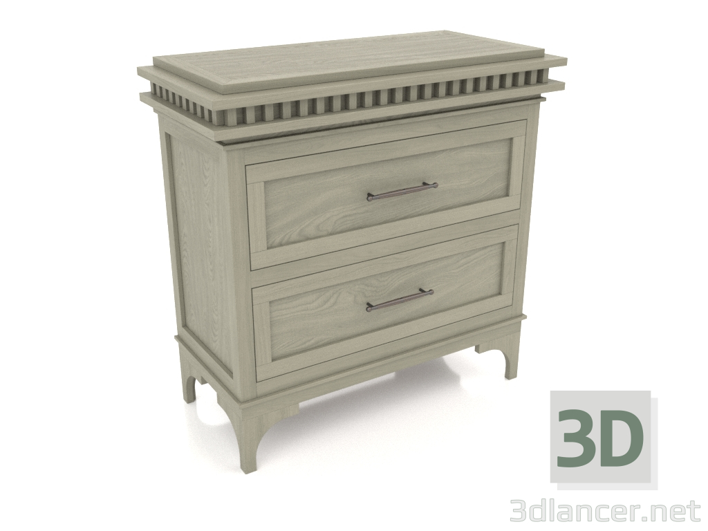 3d model Chest of drawers (1 section) - preview