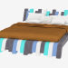 modèle 3D Lit double Cu.Bed Color - preview