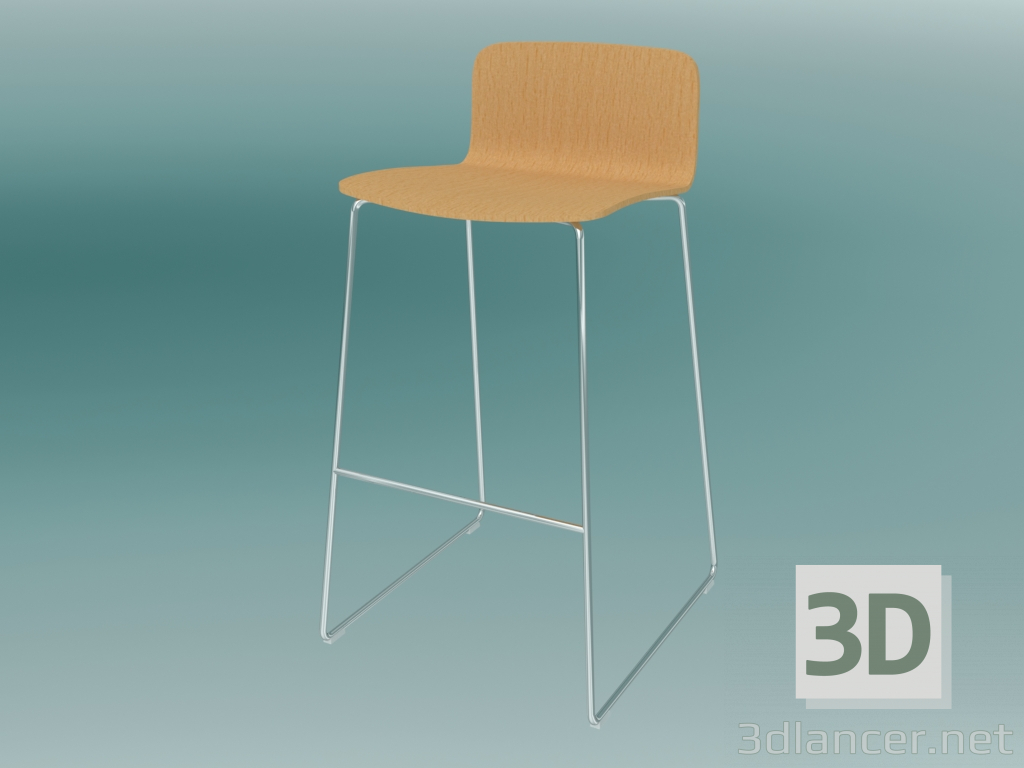 modello 3D Sgabello da bar (K12CV) - anteprima