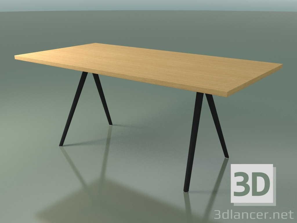 3d модель Стол прямоугольный 5432 (H 74 - 90x180 cm, ножки 150 °, veneered L22 natural oak, V44) – превью