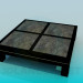 3d model Square low table - preview