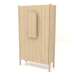 modèle 3D Armoire à poignées courtes W 01 (800x300x1400, bois blanc) - preview