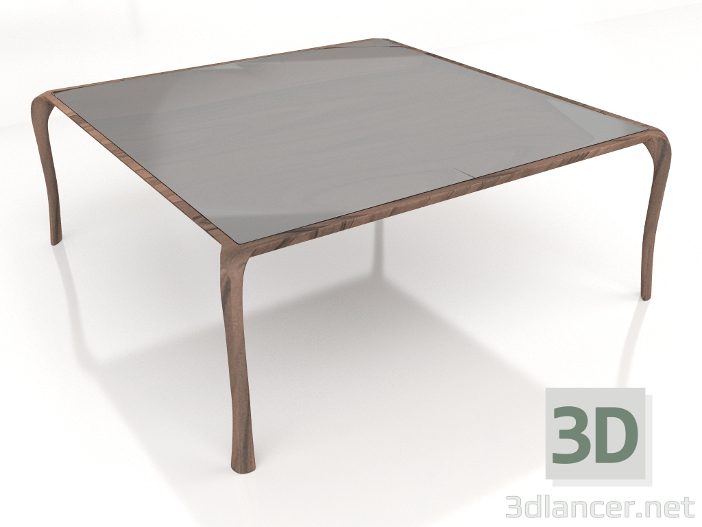 3d model Mesa de comedor Whity cuadrada (vidrio) 200x200 - vista previa