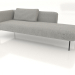 modello 3D Chaise longue 225 sinistra (opzione 1) - anteprima