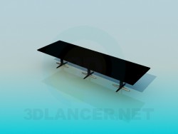 La table rectangulaire long