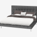 Modelo 3d Cama dupla com estrela de couro - preview