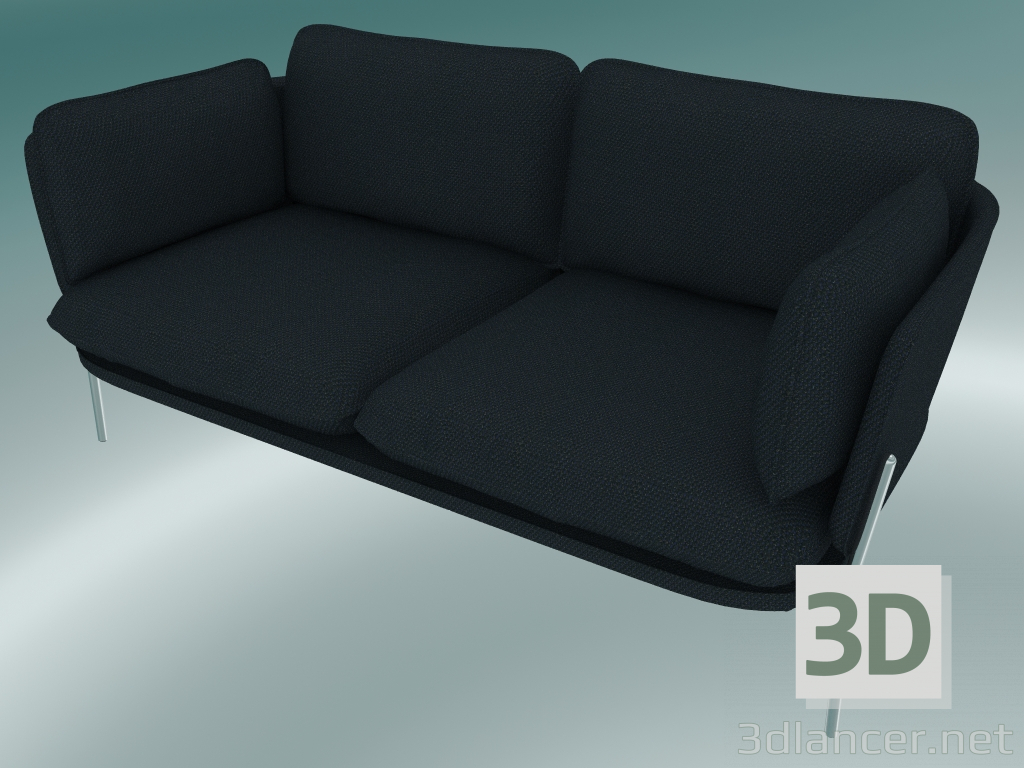 3d model Sofá Sofá (LN2, 84x168 A 75 cm, patas cromadas, Sunniva 2 192) - vista previa