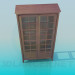 3D Modell Schrank-Vitrine - Vorschau