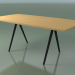 3D Modell Seifenförmiger Tisch 5432 (H 74 - 90x180 cm, Beine 180 °, furnierte L22 Natureiche, V44) - Vorschau