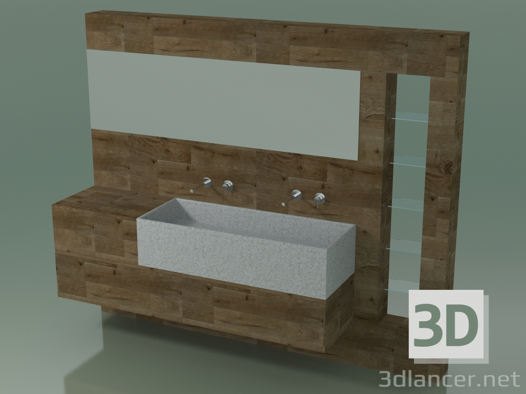 3d model Sistema de decoración de baño (D04) - vista previa