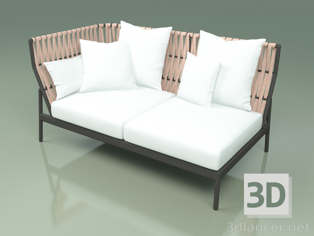 3d model Módulo de sofá derecho 104 (Belt Rose) - vista previa