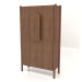 3d model Wardrobe with short handles W 01 (800x300x1400, wood brown light) - preview