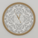 3d model Wall clock REFINED (gold, 1.5m) - preview