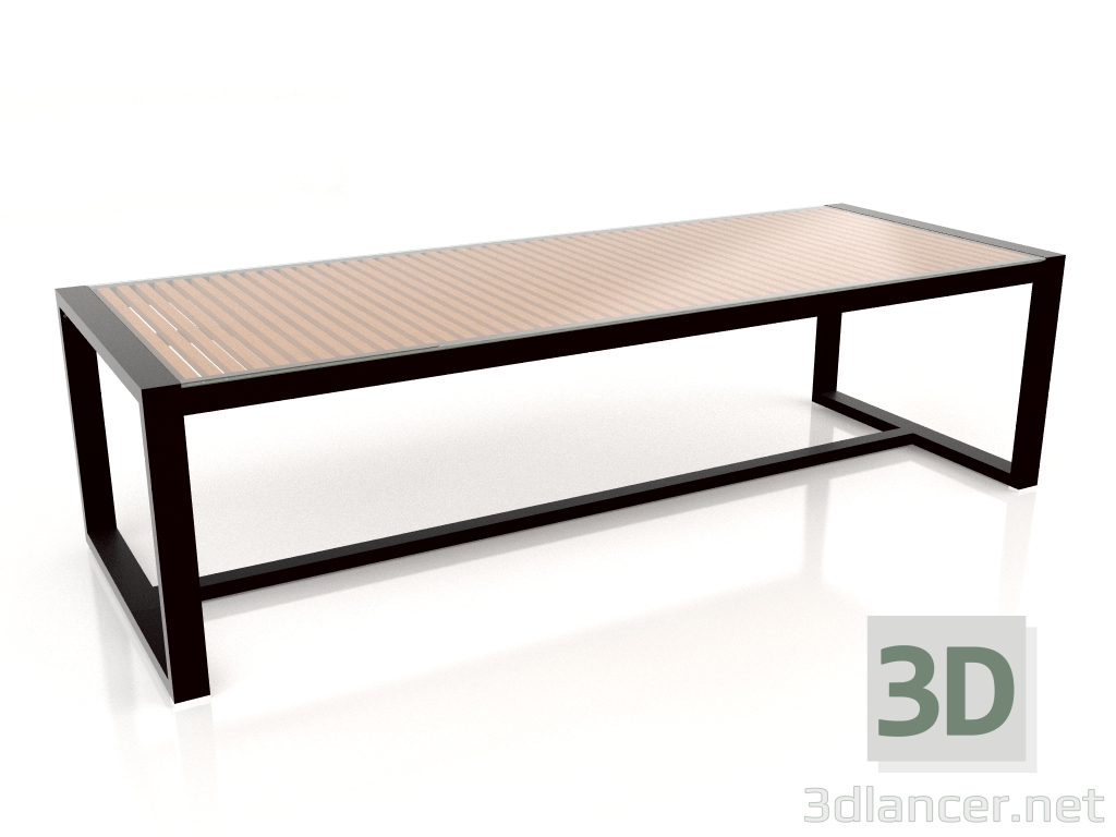 Modelo 3d Mesa de jantar com tampo de vidro 268 (Preto) - preview