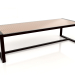 3d model Dining table with glass top 268 (Black) - preview